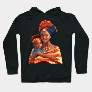 African Mother And Child Hoodie